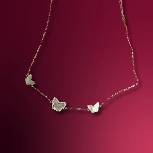 Rose Gold Butterfly Necklace