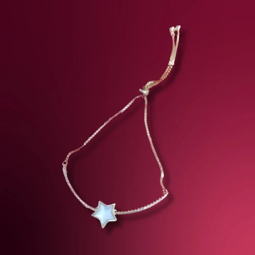 Rose Gold Star Charm Bracelet