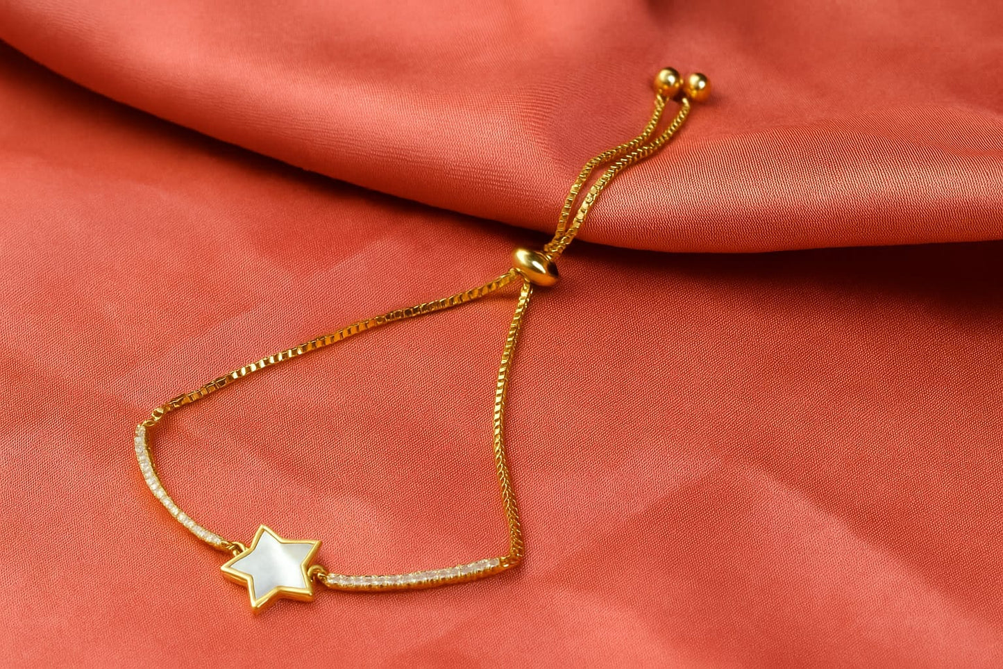Rose Gold Star Charm Bracelet