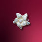 Sparkling Gold Floral Ring