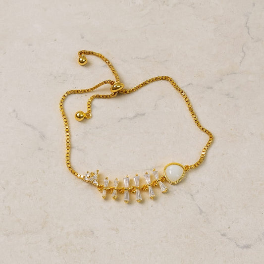Rose Gold Fishbone Bracelet