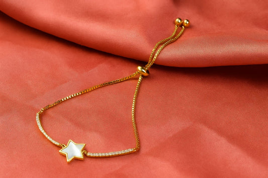 Rose Gold Star Charm Bracelet