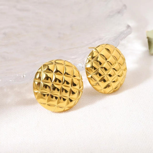 Gold Plated Round earing