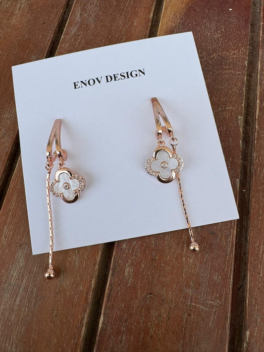 Rose Gold Dangler Drop Earing