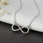 Sparkling Silver Infinity Accent Necklace