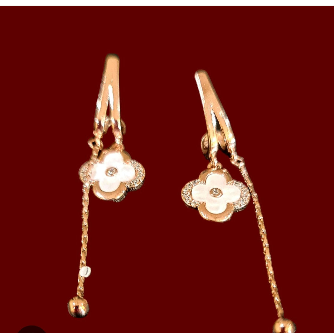 Rose Gold Dangler Drop Earing